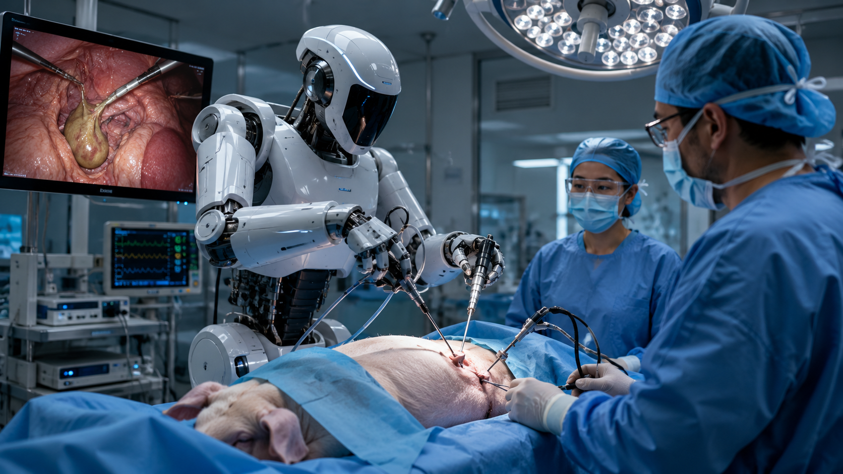 Humanoid Robot Surgie Performs First Live Animal Surgeries